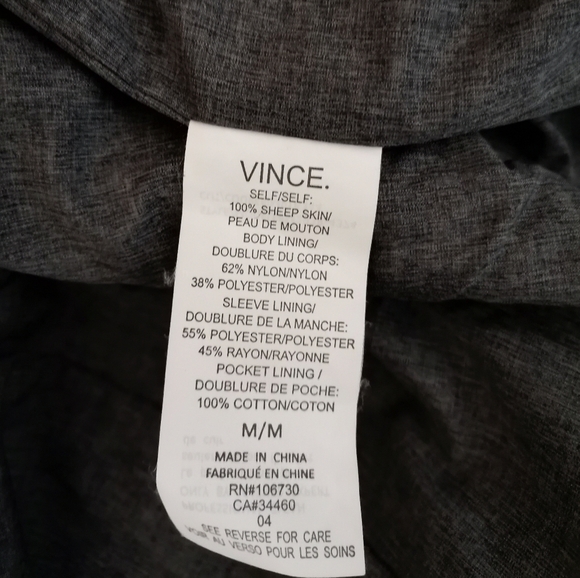 VINCE OLIVE GREEN LEATHER PARKA JACKET - Picture 6 of 12